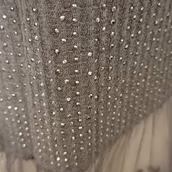 Vocal Gray Cardigan with Lace Detail Duster NWOT - Picture 4 of 9